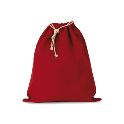 Cotton bag with drawcord closure